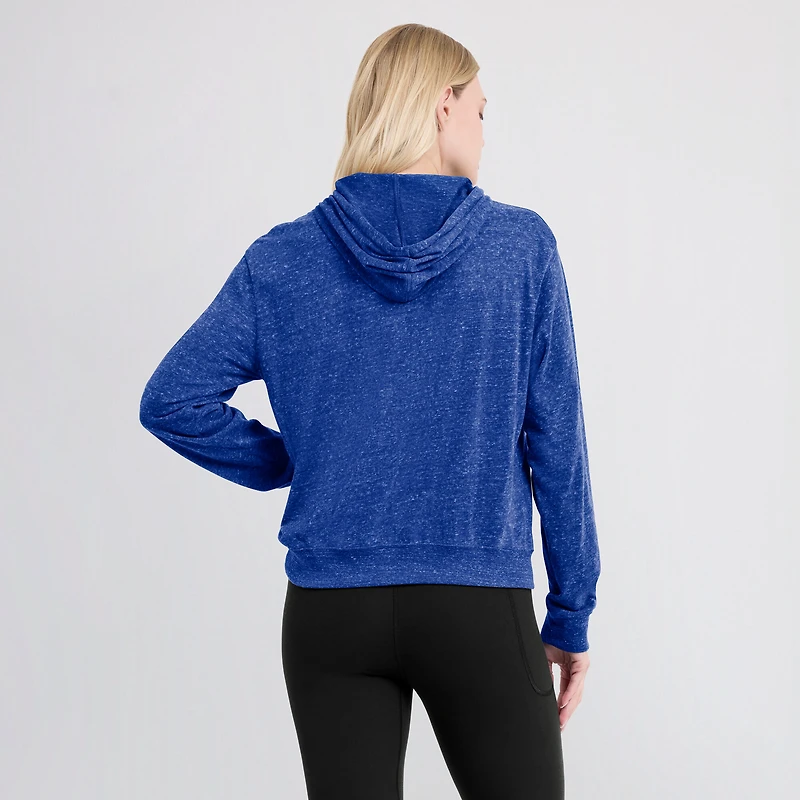 Women's Nike Royal New England Patriots Lightweight Rewind Vintage Pullover Hoodie