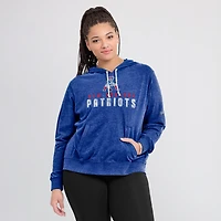 Women's Nike Royal New England Patriots Lightweight Rewind Vintage Pullover Hoodie