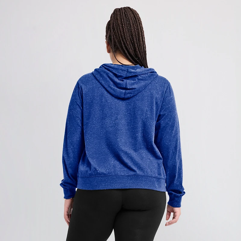 Women's Nike Royal New England Patriots Lightweight Rewind Vintage Pullover Hoodie