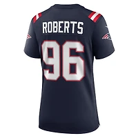 Maillot Nike Sam Roberts bleu marine pour femme des New England Patriots