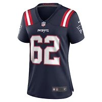 Maillot de match Nike Sidy Sow bleu marine des New England Patriots pour femme