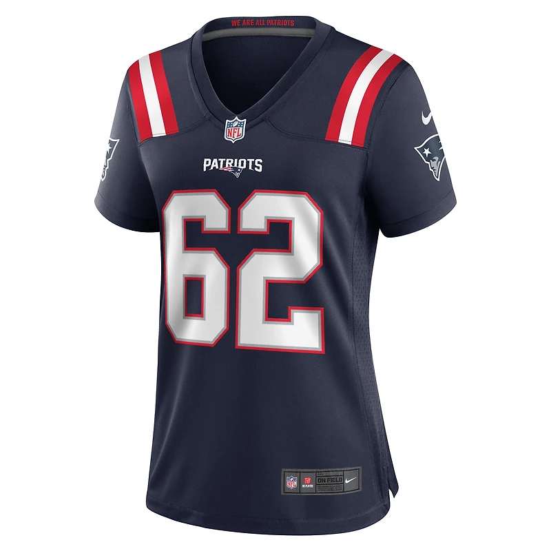 Women's Nike Sidy Sow  Navy New England Patriots Team Game Jersey