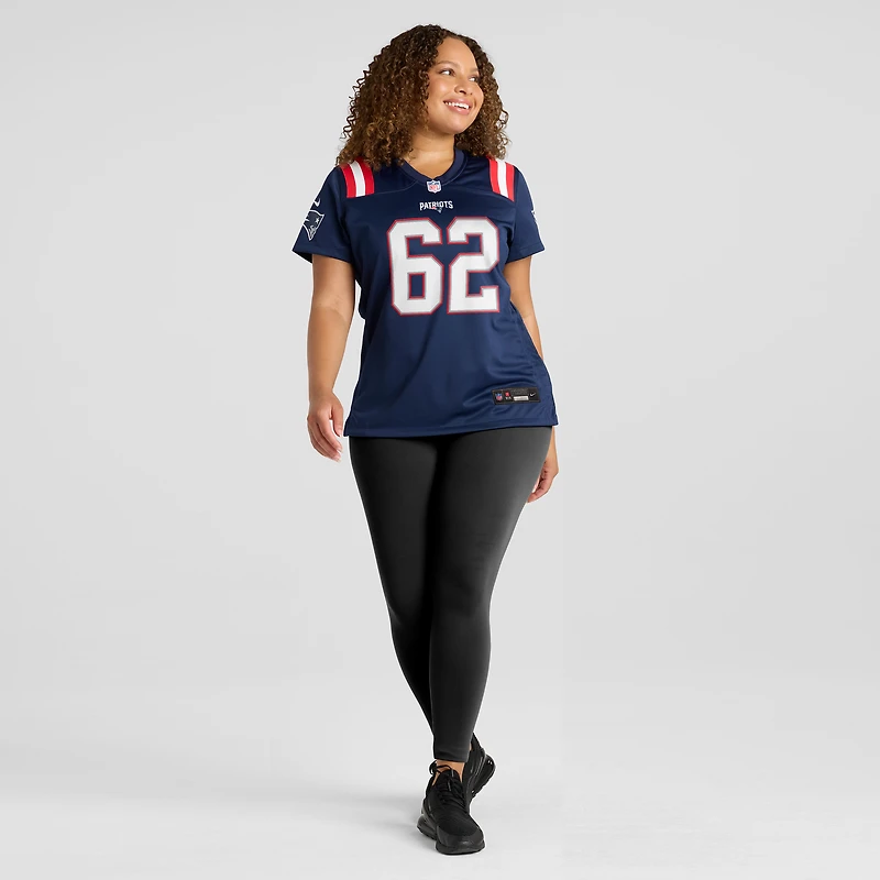 Women's Nike Sidy Sow  Navy New England Patriots Team Game Jersey