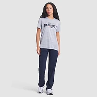 Women's Nike Silver New England Patriots 2025 Rivalries Collection Sideline Velocity Dri-FIT T-Shirt