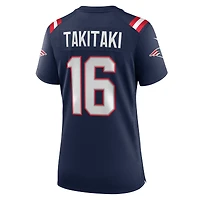 Women's Nike Sione Takitaki Navy New England Patriots Game Jersey