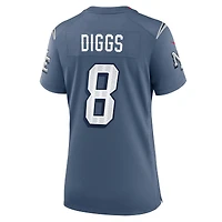 Women's Nike Stefon Diggs Storm Blue New England Patriots 2025 Rivalries Collection Game Jersey