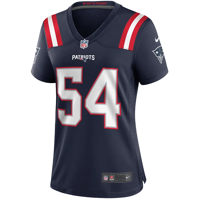 Maillot de joueur retraité Nike Tedy Bruschi pour femme, bleu marine, New England Patriots Game