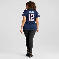 Maillot de match à la retraite des Patriots Nouvelle-Angleterre Nike Tom Brady pour femme, bleu marine