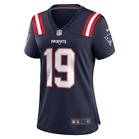 Maillot de match Nike Trace McSorley bleu marine des New England Patriots pour femme