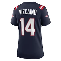 Women's Nike Tristan Vizcaino Navy New England Patriots Game Jersey