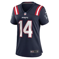 Women's Nike Tristan Vizcaino Navy New England Patriots Home Game Player Jersey