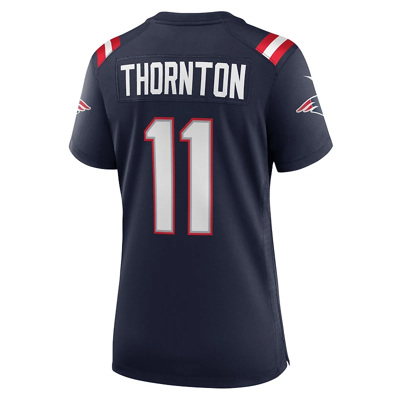 Women's Nike Tyquan Thornton Navy New England Patriots Game Jersey