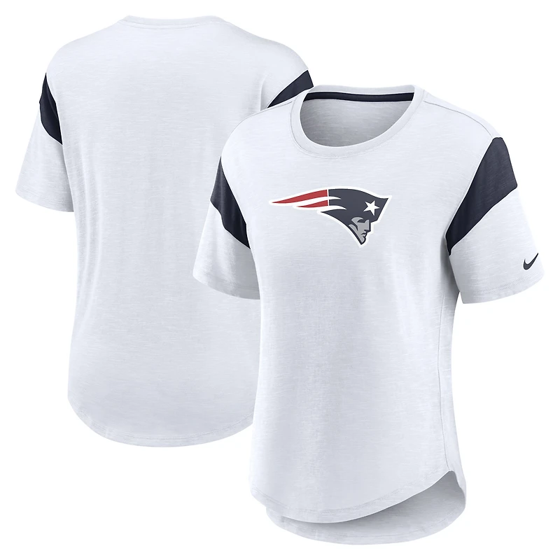 T-shirt Nike blanc pour femme, style New England Patriots