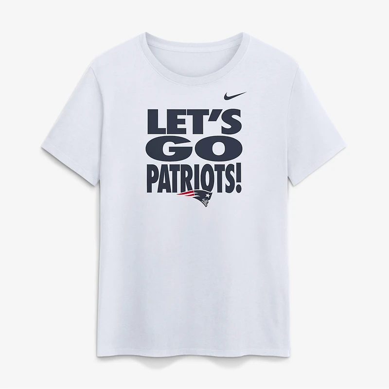 T-shirt Nike blanc pour femmes New England Patriots Primetime