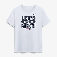 T-shirt Nike blanc pour femmes New England Patriots Primetime