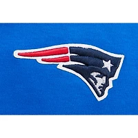 Women's Pro Standard  Royal New England Patriots Ombre Wordmark Classic Cropped Tank Top