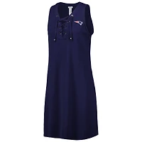 Women's Tommy Bahama Navy New England Patriots Island Cays Lace-Up Dress