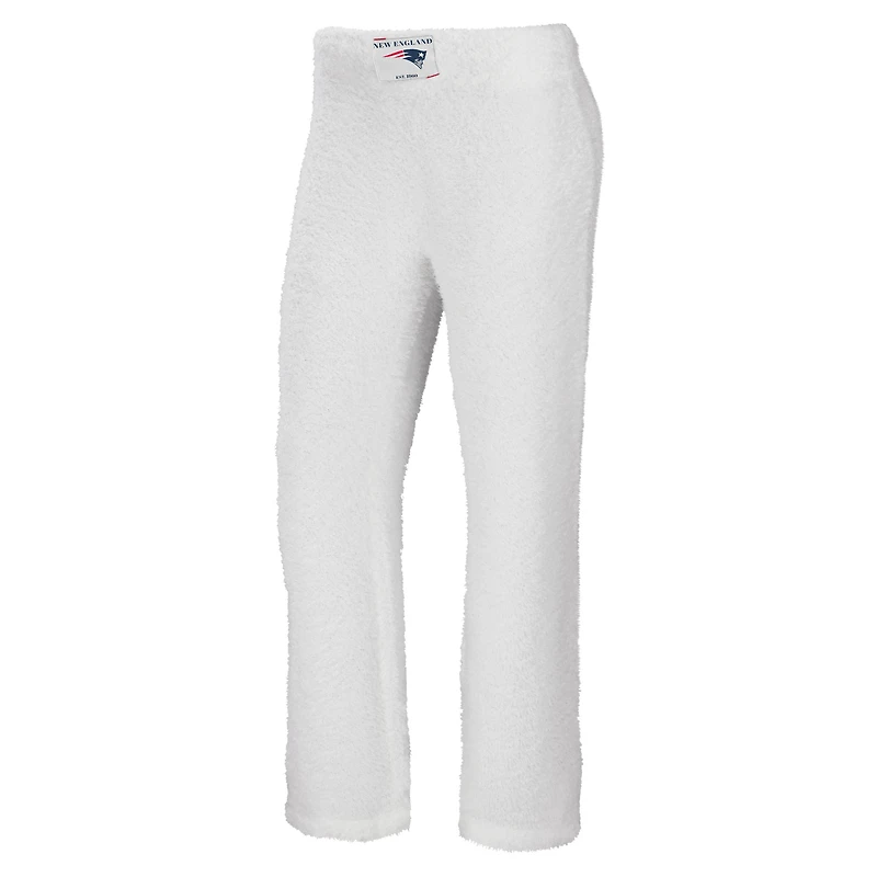 Women's WEAR by Erin Andrews Cream New England Patriots Cozy Scoop Neck Tank Top & Pants Sleep Set
