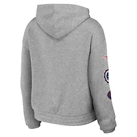 Women's WEAR by Erin Andrews Heather Gray New England Patriots Full-Zip Hoodie