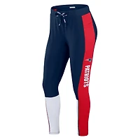 Women's WEAR by Erin Andrews Navy New England Patriots Color Block Leggings