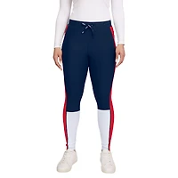 Women's WEAR by Erin Andrews Navy/Red New England Patriots Color-Block Leggings