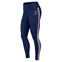 Women's WEAR by Erin Andrews Navy New England Patriots Color Block Leggings