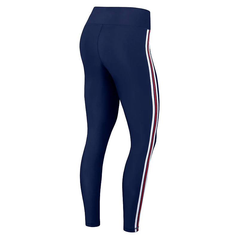 Women's WEAR by Erin Andrews Navy New England Patriots Color Block Leggings