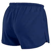 Ensemble de détente pour femme WEAR by Erin Andrews, t-shirt à manches longues et short en jersey rugby épais bleu marine des New England Patriots