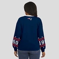Women's WEAR by Erin Andrews  Navy New England Patriots Sport Long-Sleeve T-Shirt
