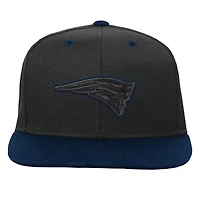 Youth Black/Navy New England Patriots Pop Snapback Hat