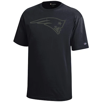 Youth Champion  Black New England Patriots Tonal T-Shirt