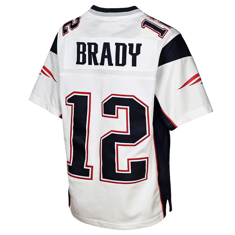 Youth Mitchell & Ness Tom Brady White New England Patriots 2000 Legacy Replica Jersey