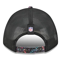 Youth New Era Black New England Patriots 2025 NFL Crucial Catch 9FORTY Adjustable Hat