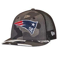 Youth New Era Camo/Black New England Patriots Trucker 9FIFTY Snapback Hat