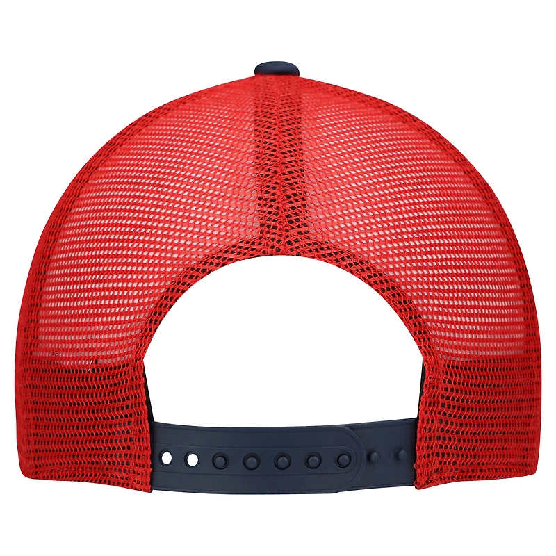 Casquette ajustable New Era New England Patriots Streak 9FORTY A-Frame blanche/bleu marine pour jeune