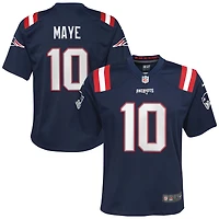 Youth Nike Drake Maye Navy New England Patriots Game Jersey