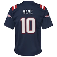 Youth Nike Drake Maye Navy New England Patriots Game Jersey