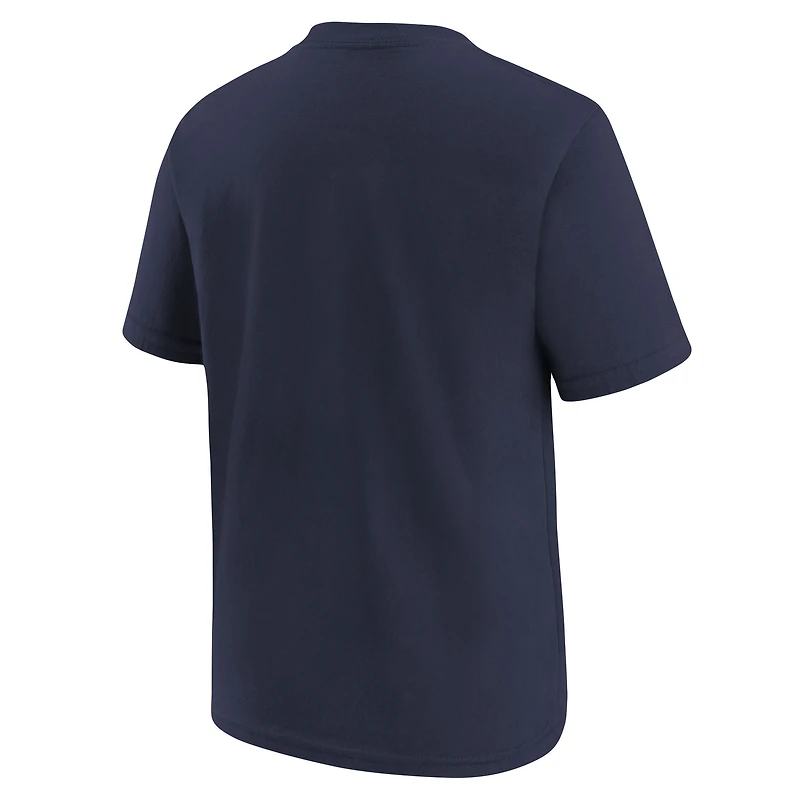 Youth Nike Navy New England Patriots Logo T-Shirt