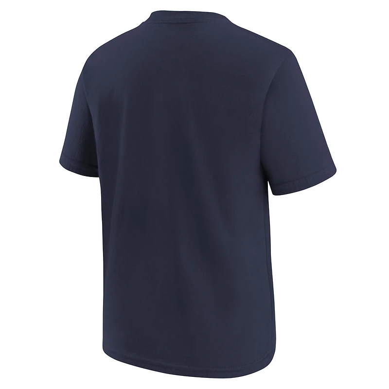 Youth Nike  Navy New England Patriots Logo T-Shirt