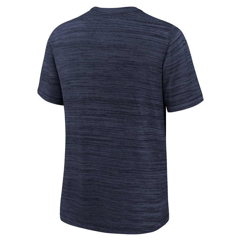 T-shirt Nike New England Patriots Team Sideline Velocity Performance bleu marine pour jeune
