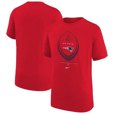T-shirt Nike rouge New England Patriots Icon Legend Dri-FIT pour jeunes