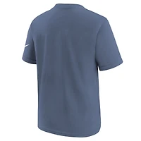 T-shirt Nike Storm Blue pour jeune, collection Rivalités 2025 des New England Patriots