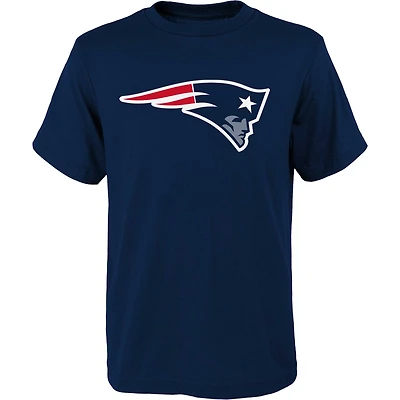 T-shirt bleu marine avec logo principal des Patriots de la Nouvelle-Angleterre pour jeunes