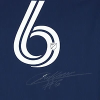 Maillot bleu marine dédicacé Christian Makoun New England Revolution #6 de la saison 2023 de la MLS