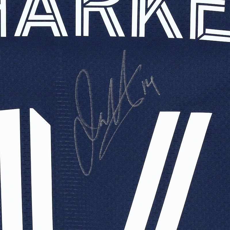 Maillot adidas bleu marine dédicacé par Ian Harkes des New England Revolution (n° 14) pour la saison 2024 de la MLS - Taille M