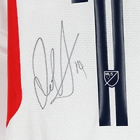 Maillot adidas blanc dédicacé par Ian Harkes des New England Revolution, numéro 14, utilisé lors du match de la saison 2024 de la MLS - Taille M