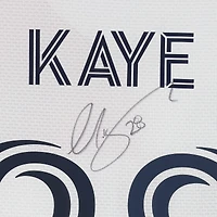 Maillot adidas blanc dédicacé par Mark-Anthony Kaye des New England Revolution, numéro 28, utilisé lors du match, saison 2024 de la MLS - Taille M