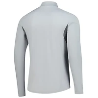 Men's adidas  Silver New England Revolution 2025 AEROREADY Quarter-Zip Long Sleeve Training Top