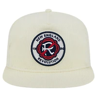 Casquette de golf Snapback New England Revolution 2025 Kickoff de New Era pour homme, couleur crème
