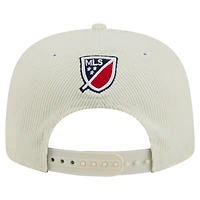 Casquette de golf Snapback New England Revolution 2025 Kickoff de New Era pour homme, couleur crème